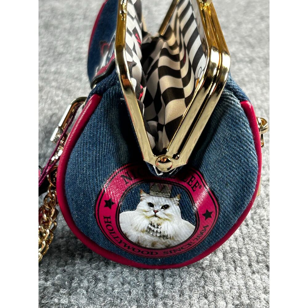 Nicole Lee USA My Little Princess Denim Coin Purse Wristlet NWT - Picture 8 of 9